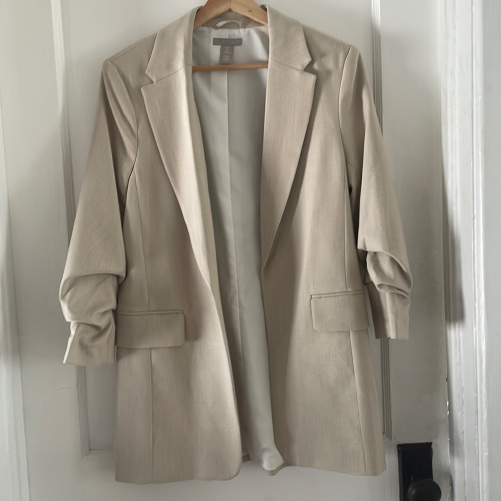 H&M Oversized Blaze with Ruched Sleeves